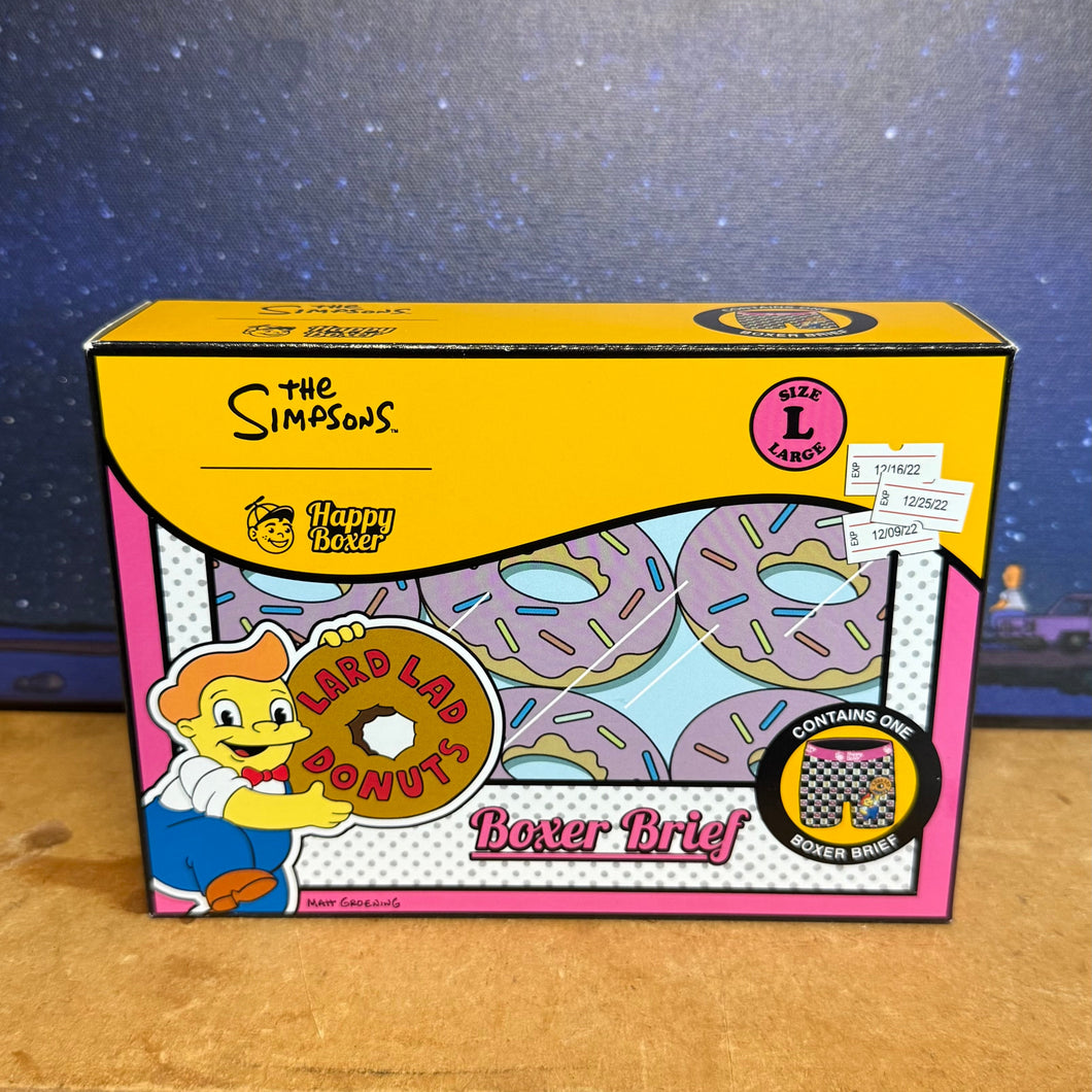 Lard Lad Checkered Boxers in box