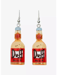The Simpsons Duff Beer Earrings
