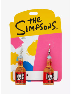 The Simpsons Duff Beer Earrings