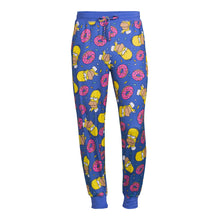 Load image into Gallery viewer, Blue Homer Donut Lounge Pants
