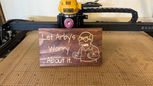 Load image into Gallery viewer, Let Arby&#39;s Worry About It sign
