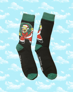 Homer Simpson Wreath Socks