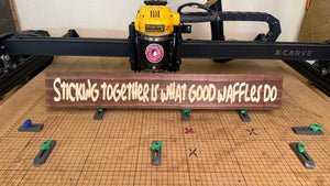 Sticking together is what good waffles do Sign