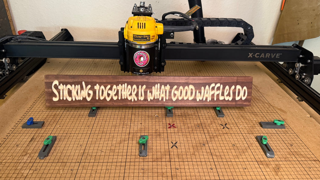 Sticking together is what good waffles do Sign