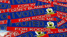 Load image into Gallery viewer, Don&#39;t Blame Me, I Voted for Kodos Bumper Sticker
