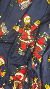 Blue Homer Christmas Lights Lounge Pants