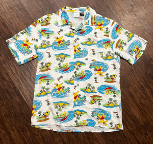 Homer & Bart Surfing Button down shirt