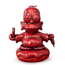 Load image into Gallery viewer, The Simpsons 7&quot; Homer Buddha – Vermilion Red by Kidrobot
