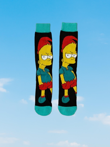 Elf Bart Simpson Head Socks v2