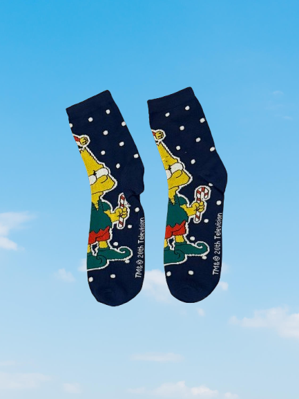 Elf Bart Simpson Head Socks v3