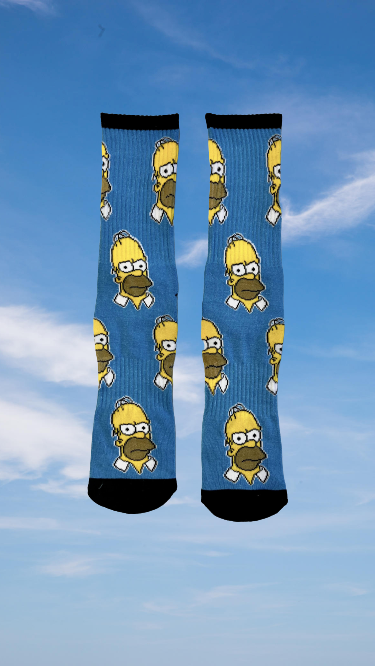 Blue Homer Socks