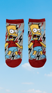 Bart Yelling No Show Socks