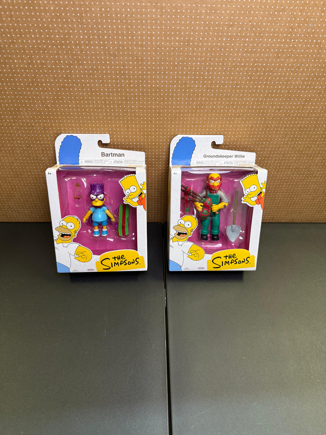 JAKKS 2 pack Bartman / Groundskeeper Willie