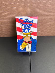 The Simpsons Political Party 3 pack VHS set