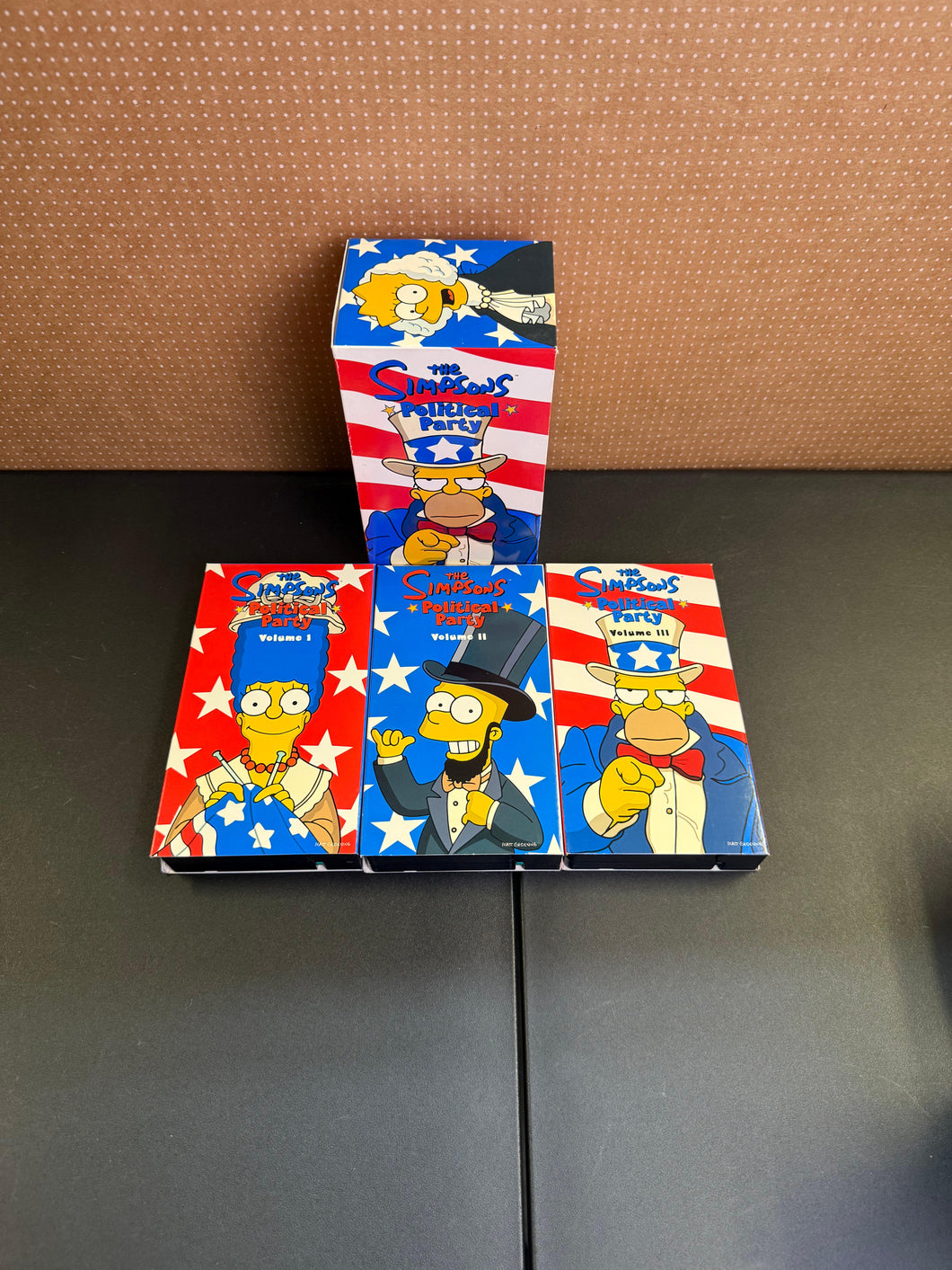 The Simpsons Political Party 3 pack VHS set