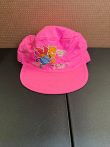 Old School Devil Bart Simpson Pink Hat