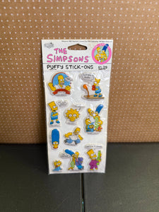 The Simpsons Puffy Stick-Ons from 1990 Version 2