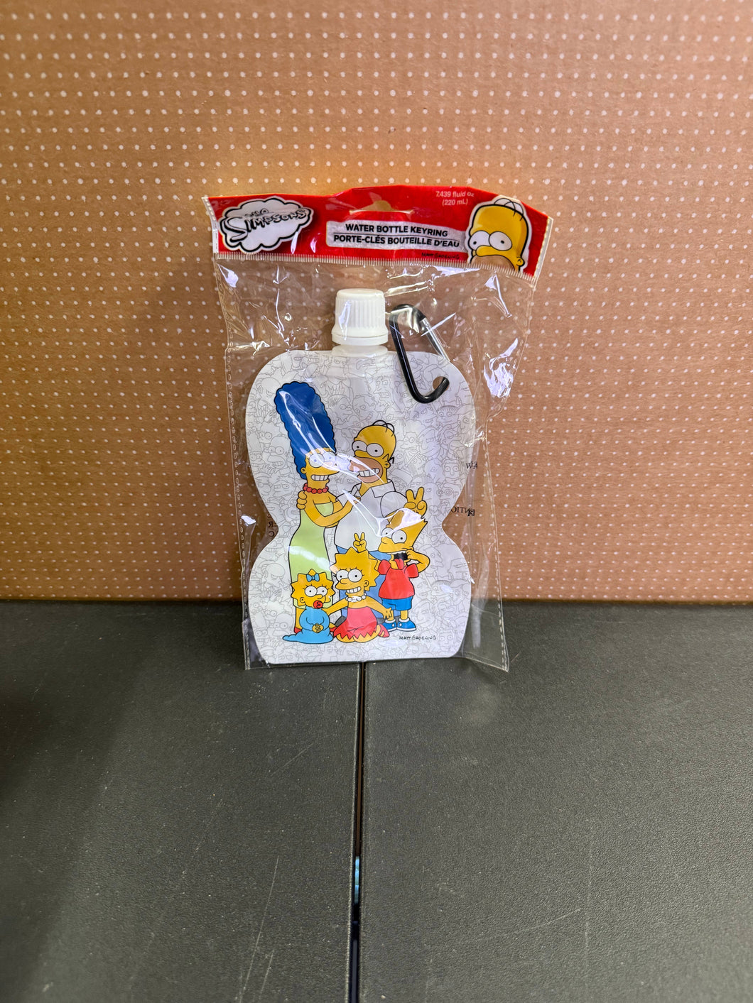 The Simpsons Water Bottle Keyring