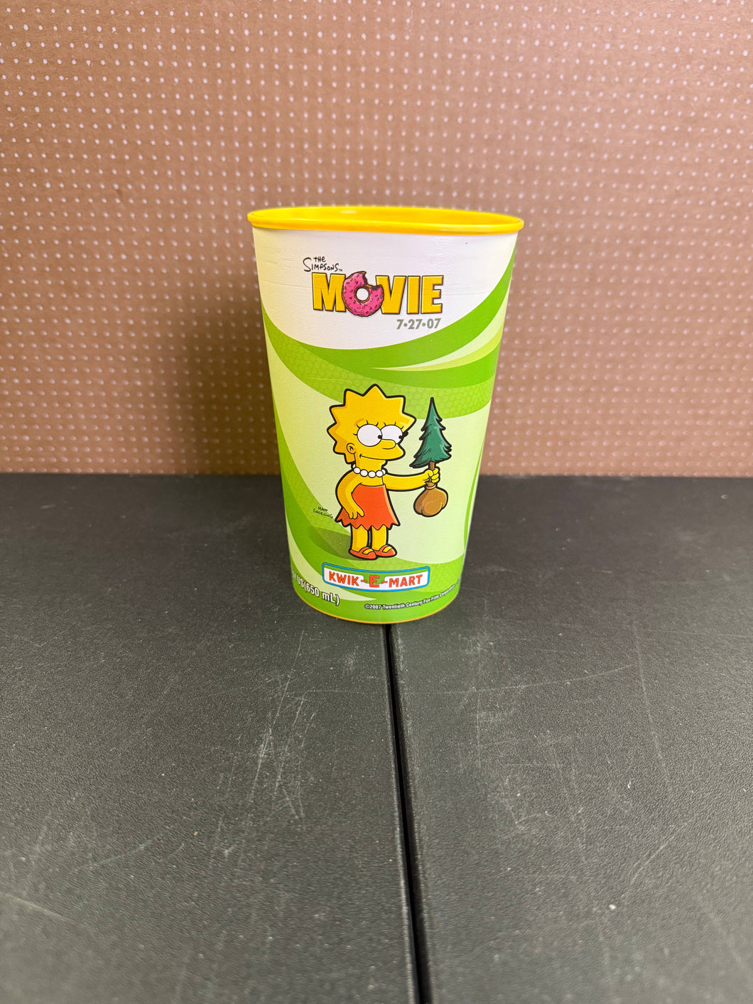 The Simpsons Movie 7/11 cup with Lisa Simpson