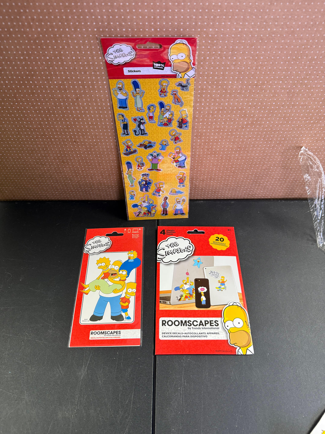 Simpsons Sticker 3 pack