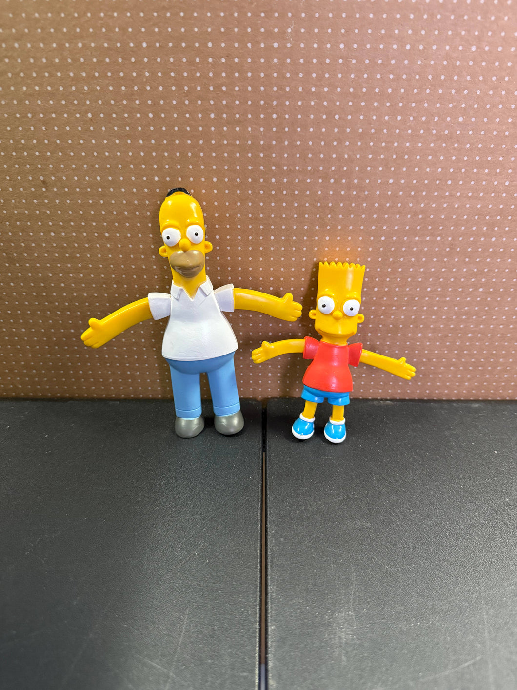 Bendy Homer and Bart Simpson
