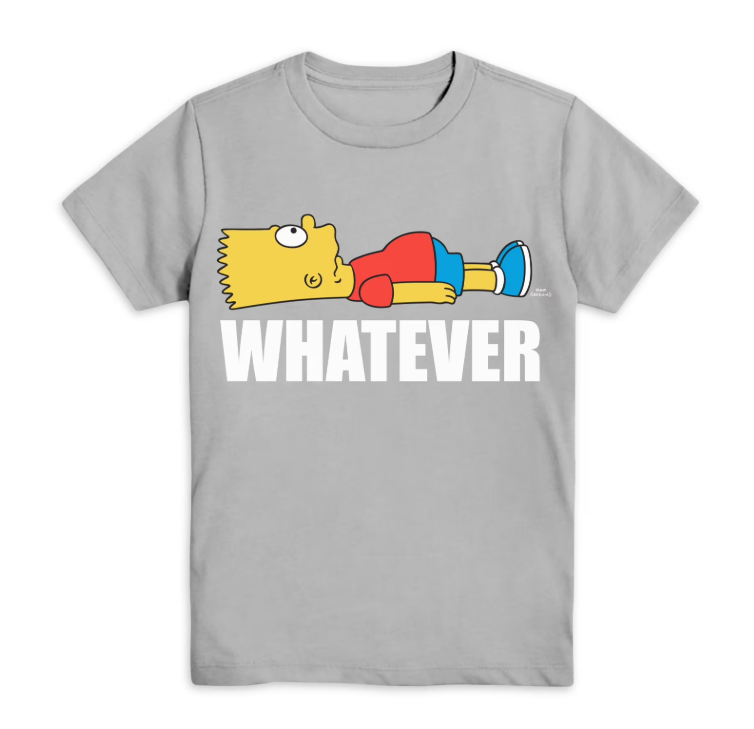Bart Simpson Whatever Kids Shirt