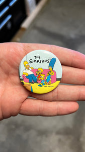 The Simpsons Family Light Blue Button