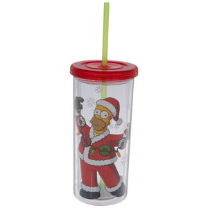 Homer Simpson Santa Tumbler / Cup
